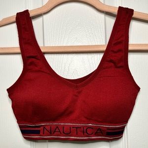 Nautica Sports Bra Deep Red